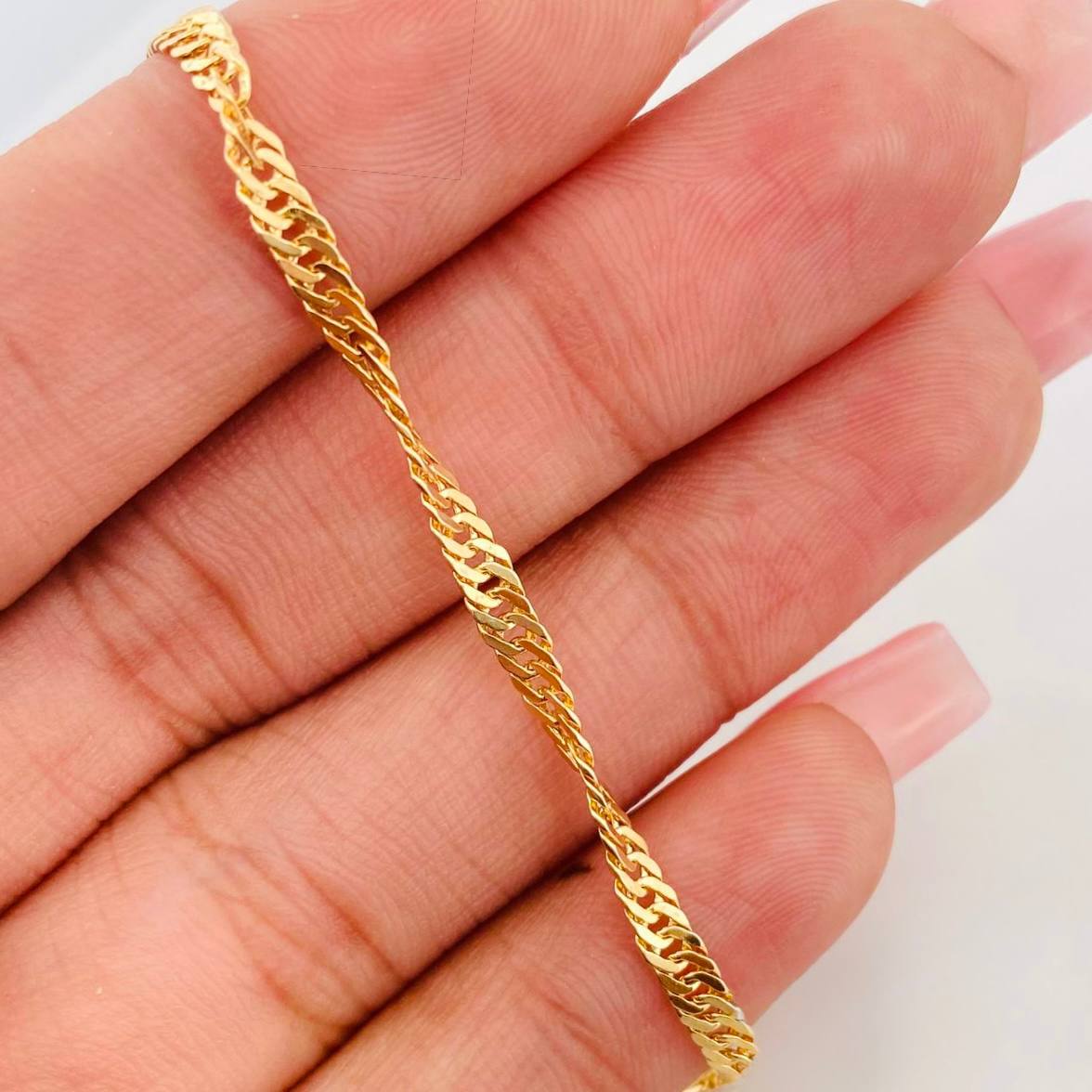 Pulso Singapur 3.3 g / 19 cm / 2.85 mm Oro Amarillo 18K