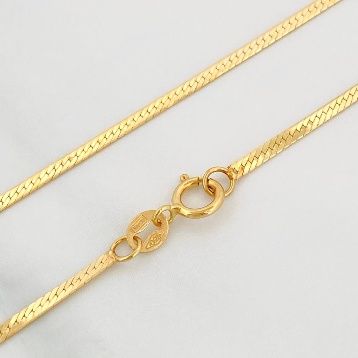 Cadena Espejo 2.1 g / 40.05 cm / 1.35 mm Oro Amarillo 18K