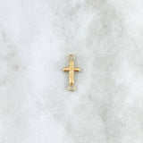 Herraje Cruz 0.4gr / 1.8cm / Oro Amarillo