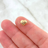 Herraje Corazon 0.4gr / 1.3cm / Troquelado Oro Amarillo