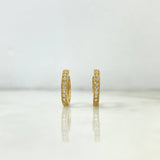 Candongas 2.7gr / 1.5cm / Circones Blancos Oro Amarillo