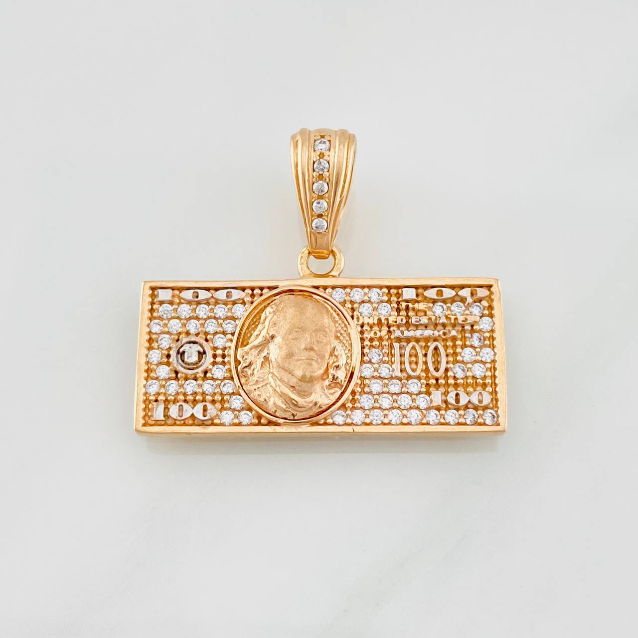 Dije One Dolar 3.7g / 2.5cm Dos Oros Blanco Rosa 18K