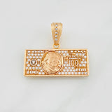 Dije One Dolar 3.7g / 2.5cm Dos Oros Blanco Rosa 18K