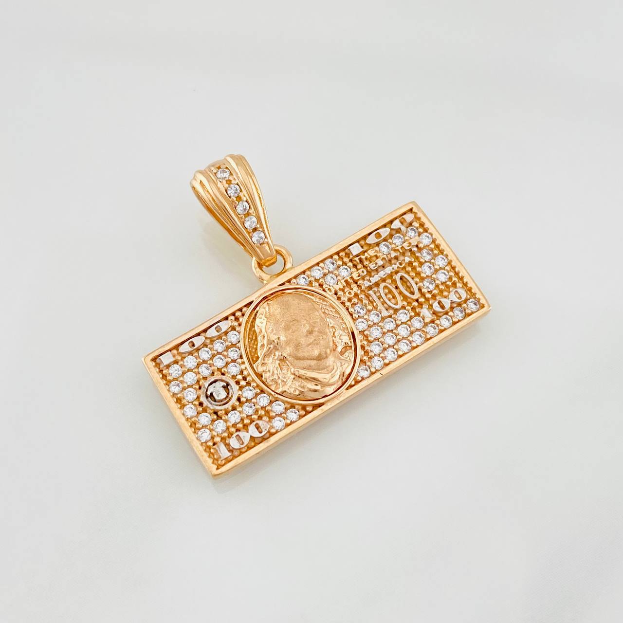 Dije One Dolar 3.7g / 2.5cm Dos Oros Blanco Rosa 18K
