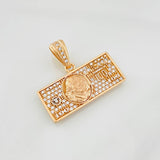 Dije One Dolar 3.7g / 2.5cm Dos Oros Blanco Rosa 18K