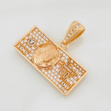 Dije One Dolar 3.7g / 2.5cm Dos Oros Blanco Rosa 18K