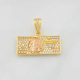 Dije One Dolar 3.85g / 2.5cm Tres Oros 18K