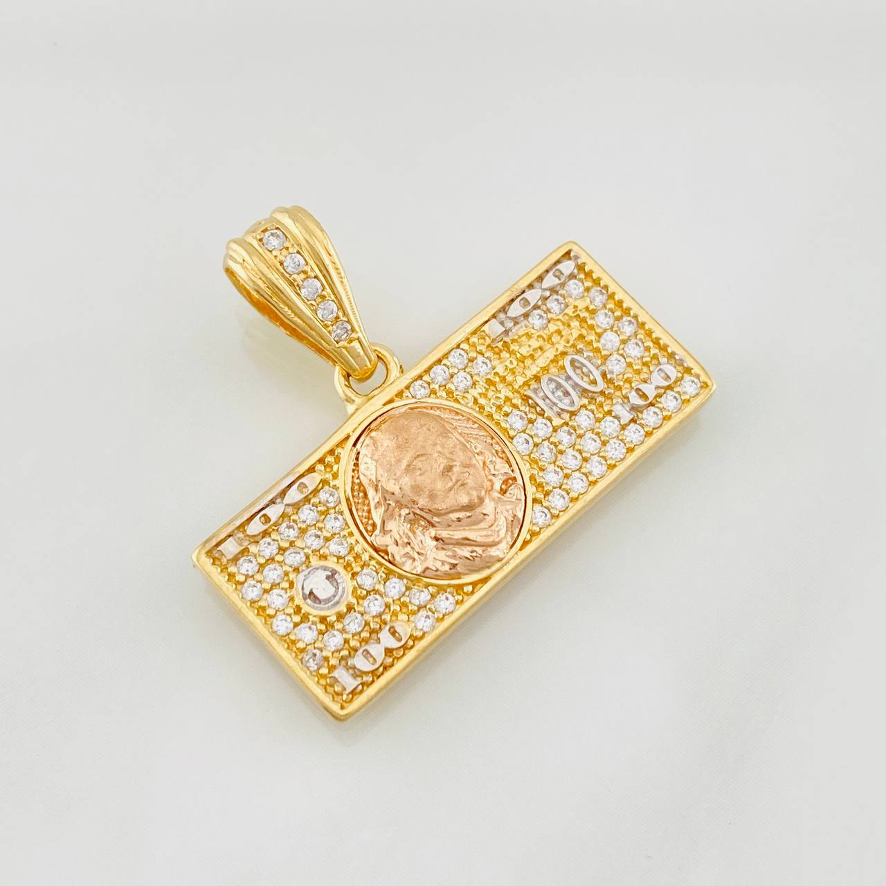 Dije One Dolar 3.85g / 2.5cm Tres Oros 18K
