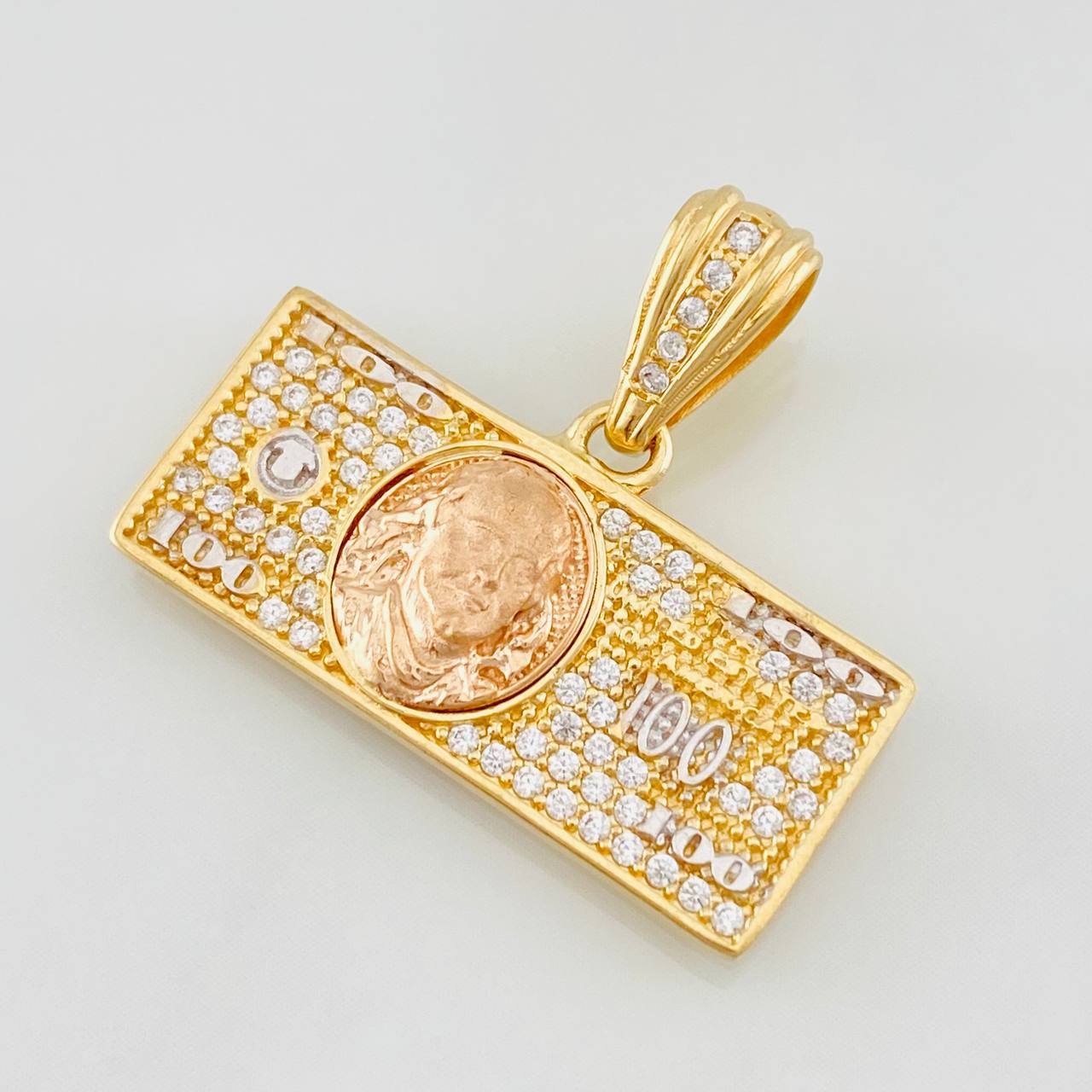 Dije One Dolar 3.85g / 2.5cm Tres Oros 18K