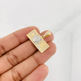 Dije One Dolar 3.55g / 2.5cm Dos Oros Amarillo Blanco 18K
