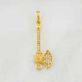 Dije Hacha 2.1g / 3.5cm Oro Amarillo 18K