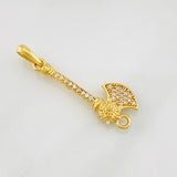Dije Hacha 2.1g / 3.5cm Oro Amarillo 18K