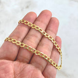 Cadena Cubana 8.2gr / 60cm / 4.5mm Oro Amarillo +0