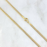 Cadena Cubana 3.25gr / 60cm / 2.5mm Oro Amarillo +0