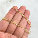 Cadena Cubana 3.25gr / 60cm / 2.5mm Oro Amarillo +0