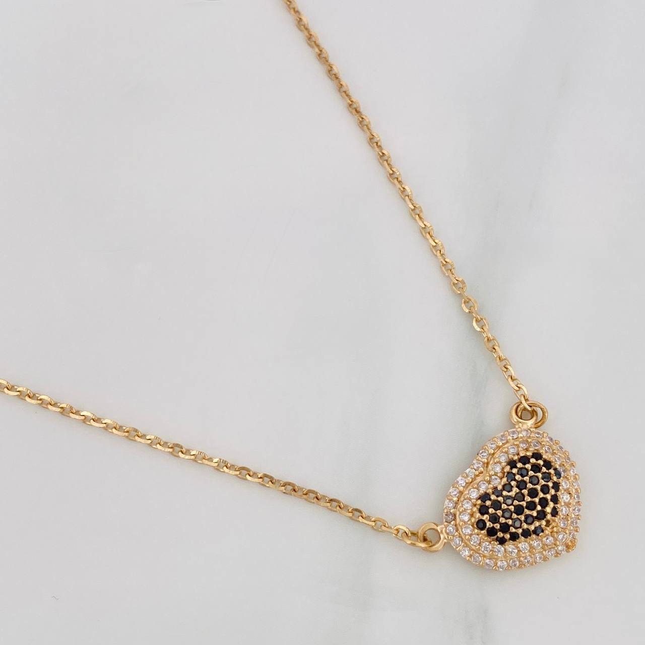 Cadena Aro Seguido Corazon 4.75g / 45cm / 1.4mm Oro Amarillo 18K