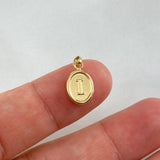 Dije Letra I Ovalada 0.6gr / 1.8cm / Troquelada Oro Amarillo