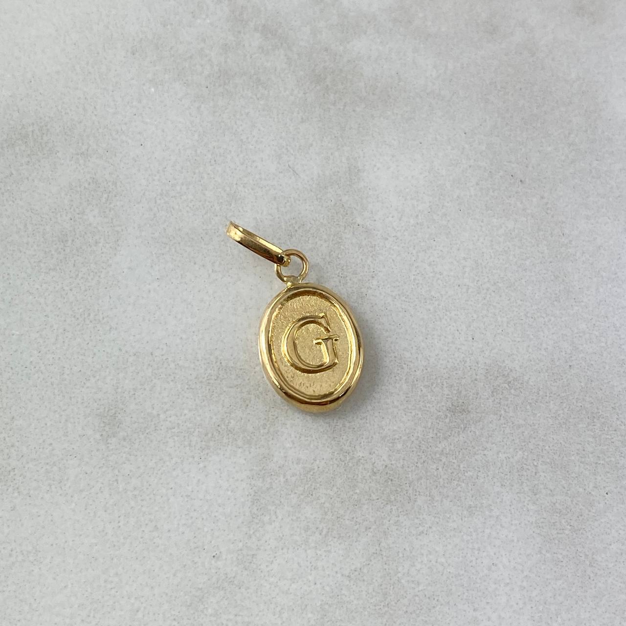 Dije Letra G 0.5gr / 1.7cm / Troquelado Oro Amarillo