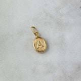 Dije Letra A 0.5gr / 1.8cm / Troquelada Oro Amarillo