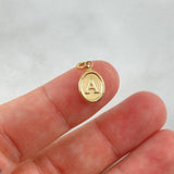 Dije Letra A 0.5gr / 1.8cm / Troquelada Oro Amarillo