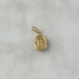 Dije Letra R 0.55gr / 1.8cm / Troquelada Oro Amarillo