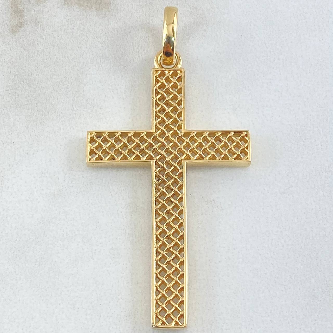 Dije Crúz Malla 4.9gr / 5cm / Oro 18K ©