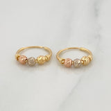 Candongas Trio 1.05 g / 1.03 cm Tres Oros 18K