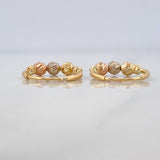 Candongas Trio 1.05 g / 1.03 cm Tres Oros 18K