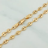 Tobillera Gc Diamantado 3.75 g / 24 cm / 4 mm Oro Amarillo 18K