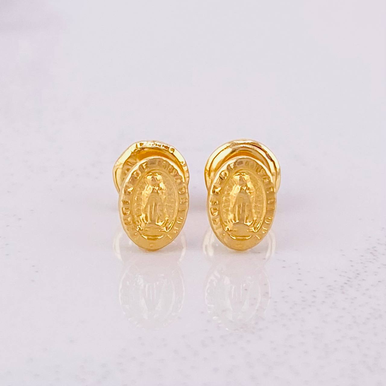 Topos Virgen de Guadalupe 0.5g / 6.6mm Oro Amarillo 18K