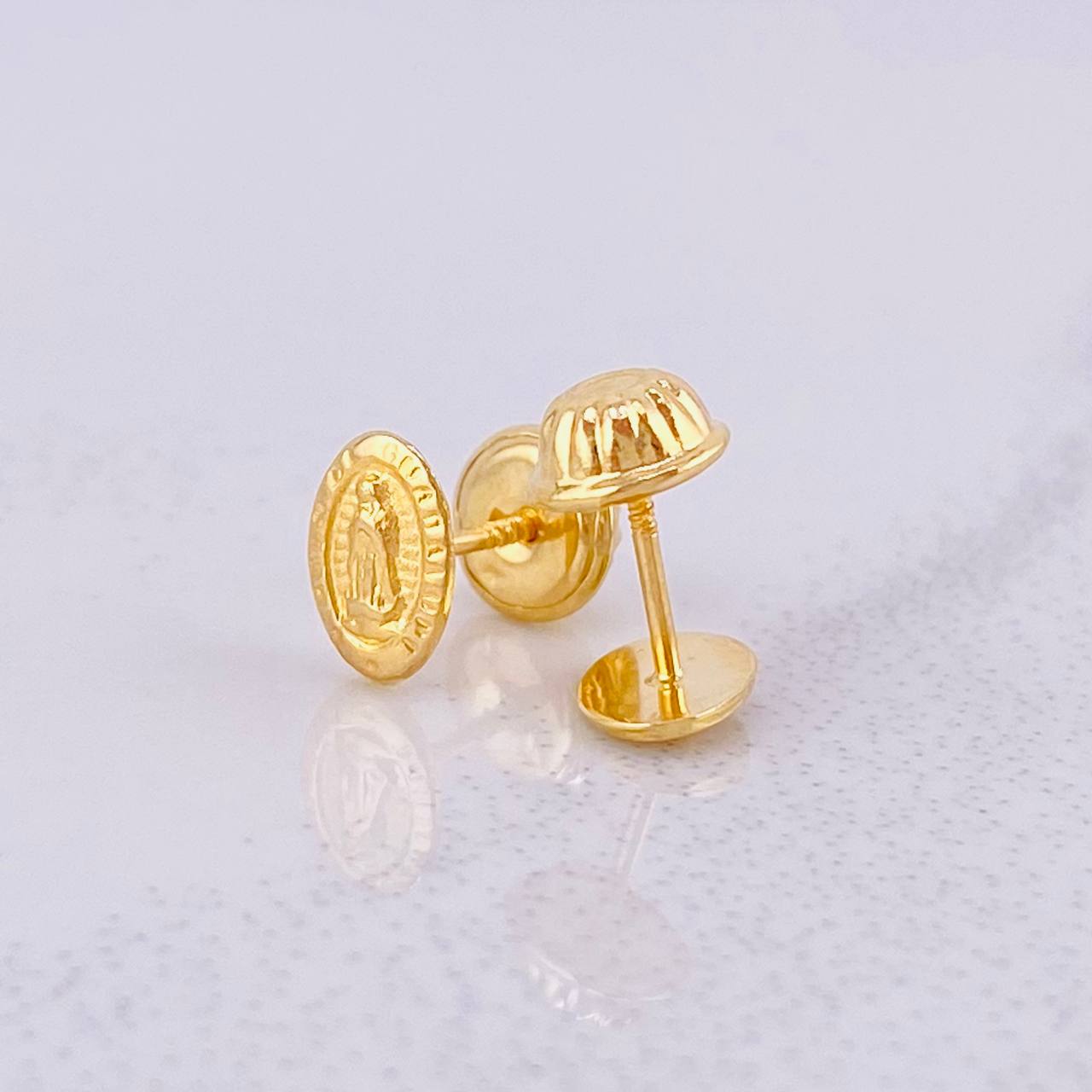 Topos Virgen de Guadalupe 0.5g / 6.6mm Oro Amarillo 18K