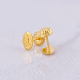 Topos Virgen de Guadalupe 0.5g / 6.6mm Oro Amarillo 18K