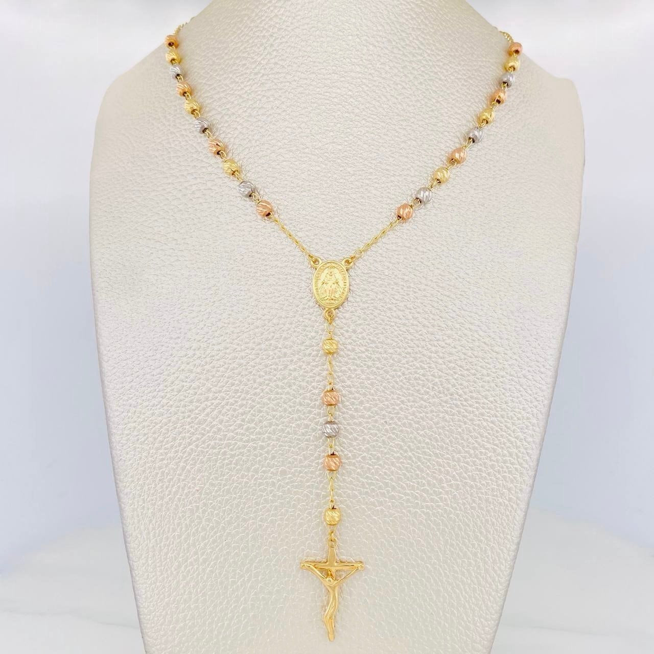 Rosario Virgen Milagrosa 10.45 g / 60 cm / 3.5 mm Tres Oros 18K