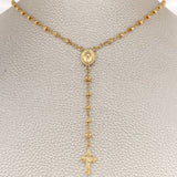 Rosario Virgen Milagrosa 5.8gr / 47.2cm / 2mm-3mm Oro Amarillo 18K $