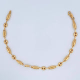 Pulso Rustico GC 3.55gr / 21cm / 4mm Oro Amarillo 18K $