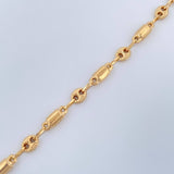 Pulso Rustico GC 3.55gr / 21cm / 4mm Oro Amarillo 18K $