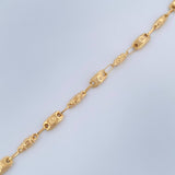 Pulso Rustico Corona 3.35gr / 21.5cm / 4mm Oro Amarillo 18K $