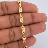 Pulso Rustico Tornillo 3.8gr / 21cm / 4mm Oro Amarillo 18K $