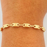 Pulso Rustico Tornillo 3.8gr / 21cm / 4mm Oro Amarillo 18K $