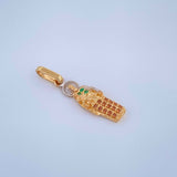 Dije San Judas Tadeo 1.05gr / 2.4cm / Dos Oros Amarillo Blanco 18K %