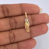 Dije San Judas Tadeo 1.05gr / 2.4cm / Dos Oros Amarillo Blanco 18K %