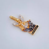 Dije San Miguel Arcangel 1.7gr / 2cm / Tres Oros 18K %