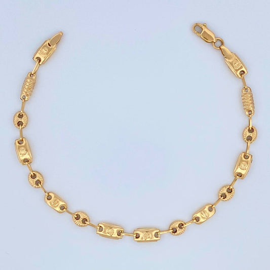 Pulso GC Corona 3.55gr / 20cm / 4mm Oro Amarillo 18K %