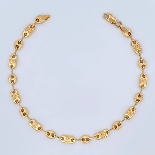 Pulso GC Tornillo 3.65gr / 21cm / 4mm Oro Amarillo 18K %