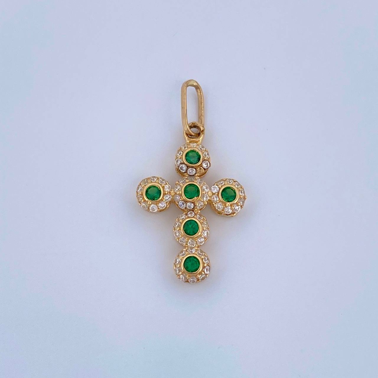 Dije Cruz Tupida 1.45gr / 2.6cm / Oro Amarillo 18K &
