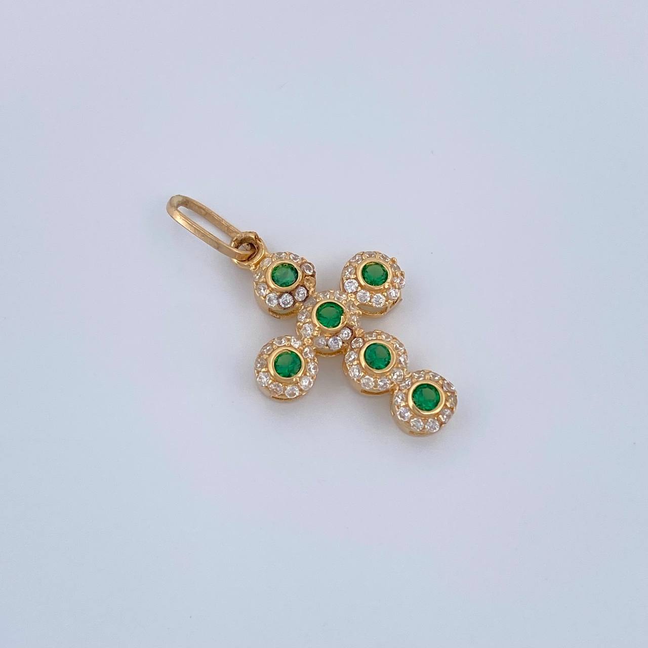 Dije Cruz Tupida 1.45gr / 2.6cm / Oro Amarillo 18K &