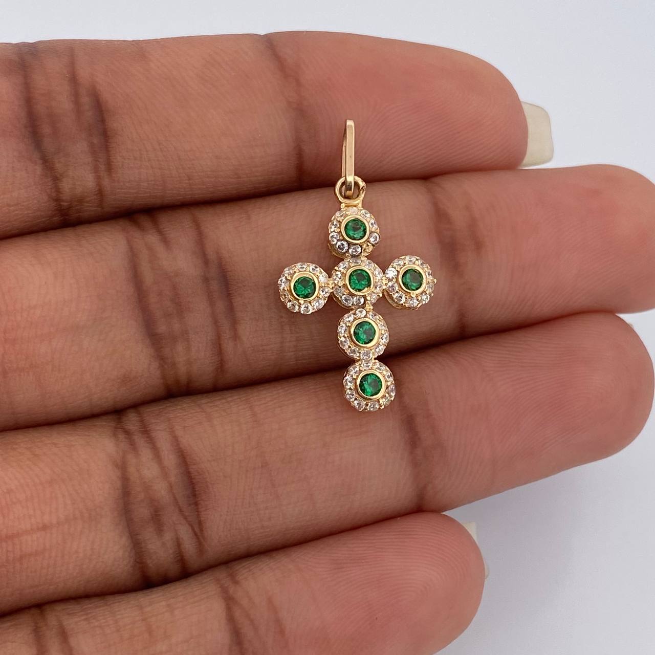 Dije Cruz Tupida 1.45gr / 2.6cm / Oro Amarillo 18K &