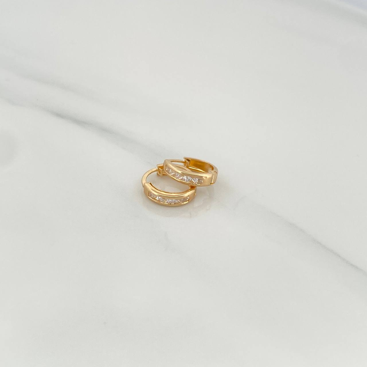 Candongas Carril 0.85 g / 1 cm Oro Amarillo 18K