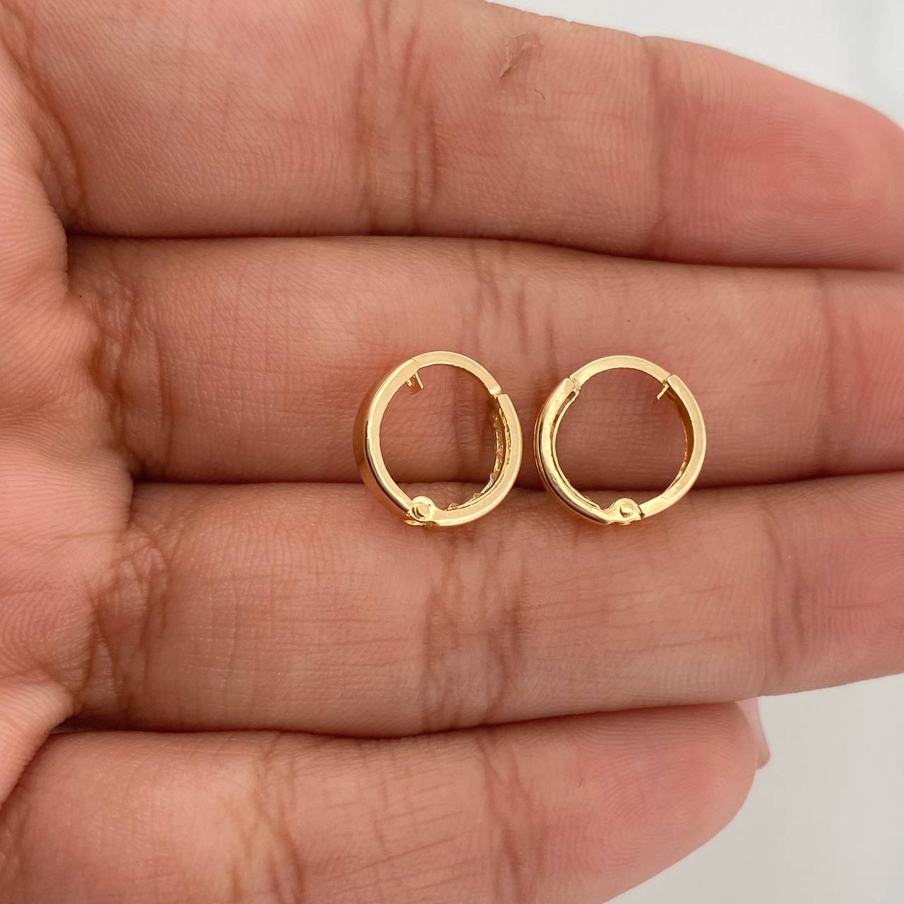 Candongas Carril 0.85 g / 1 cm Oro Amarillo 18K