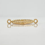 Herraje Corazón Diamantado 1 g / 1.9 cm Oro Amarillo 18K